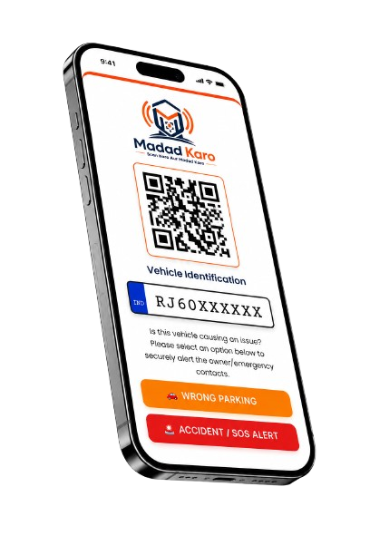 Madad Karo Smart Vehicle QR Interface